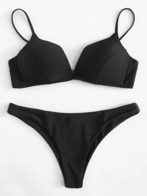 Adjustable Straps Bikini Set