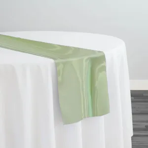 Crystal Organza Table Runner in Apple Green 704