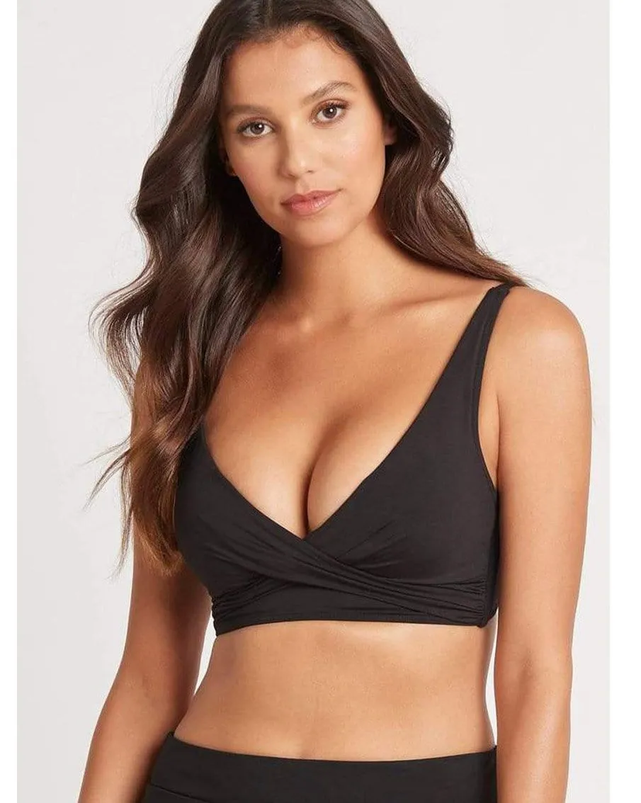 Essentials Cross Front Multifit Bra Top