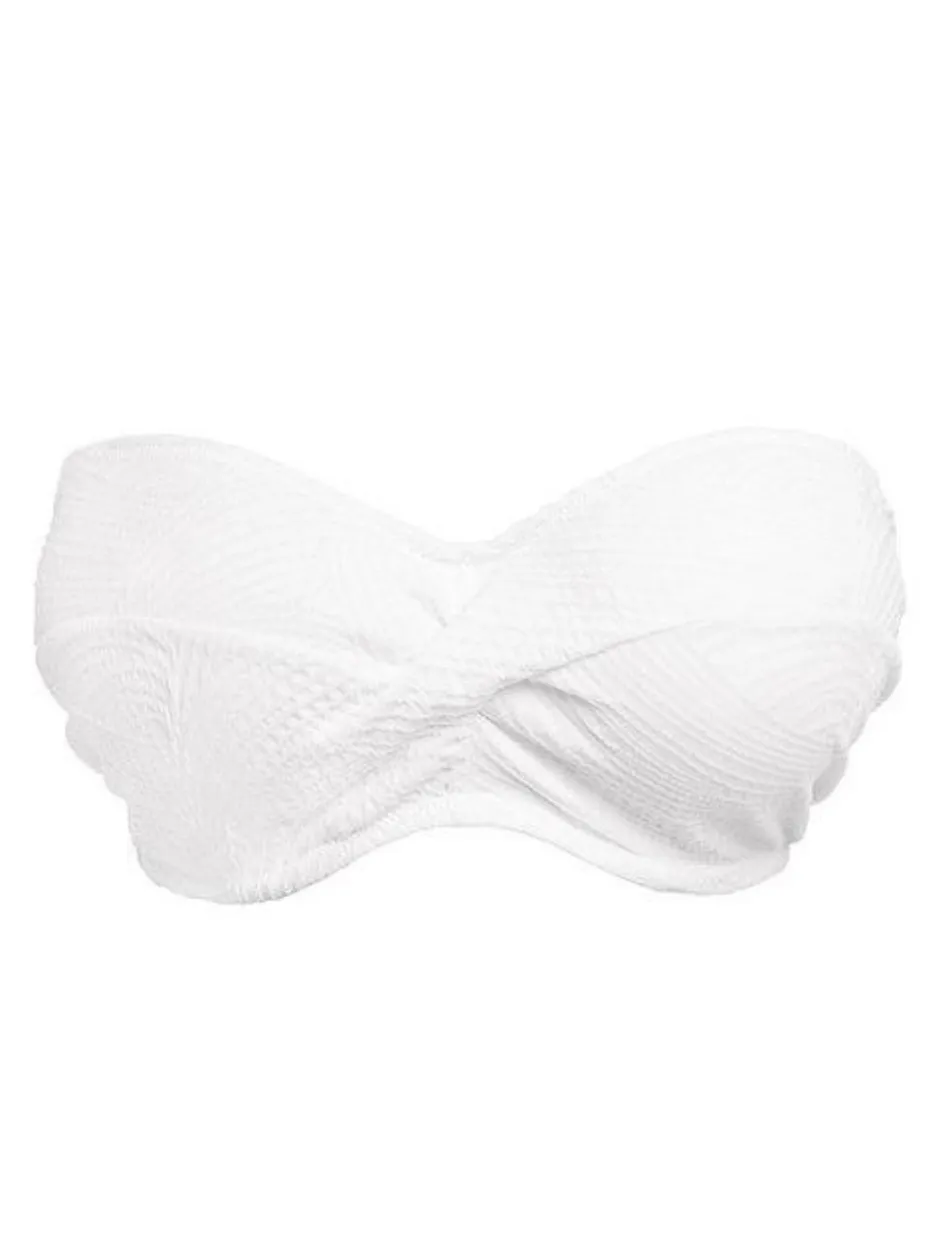 Fantasie Ottawa Underwire Twist Bandeau Multiway Bikini Top, White