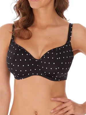 Jewel Cove Sweetheart Bikini Top - Black