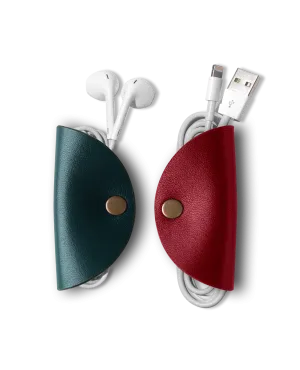 Kimono Cable Wrap (Red & Green) - Set of 2