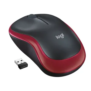 Logitech Mouse M185 - Black/Red