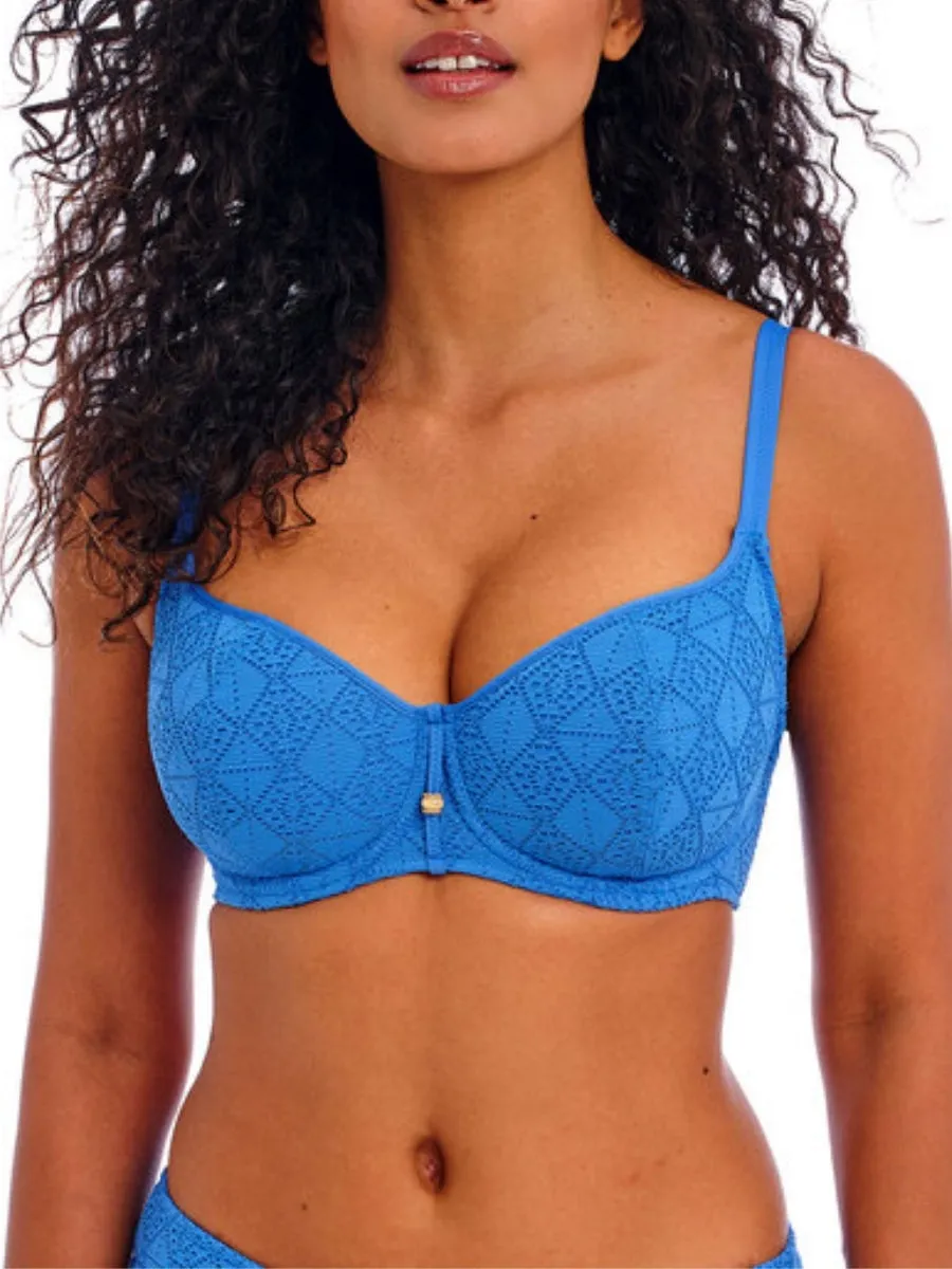 Nomad Nights Sweetheart Bikini Top - Atlantic