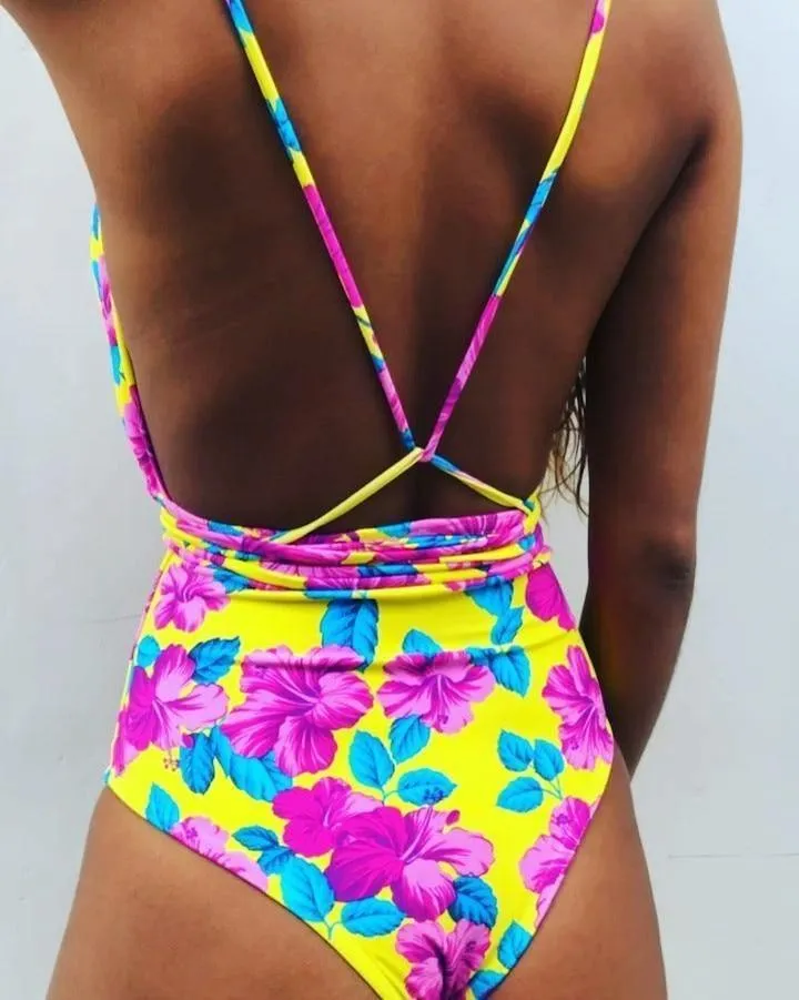 One Piece Swimsuit Backless Bodysuit Brazilian Monokini Swimwear