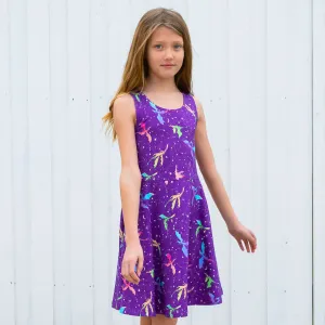 "Star Fire" Stellar Dragons Sleeveless Play Dress with Pockets