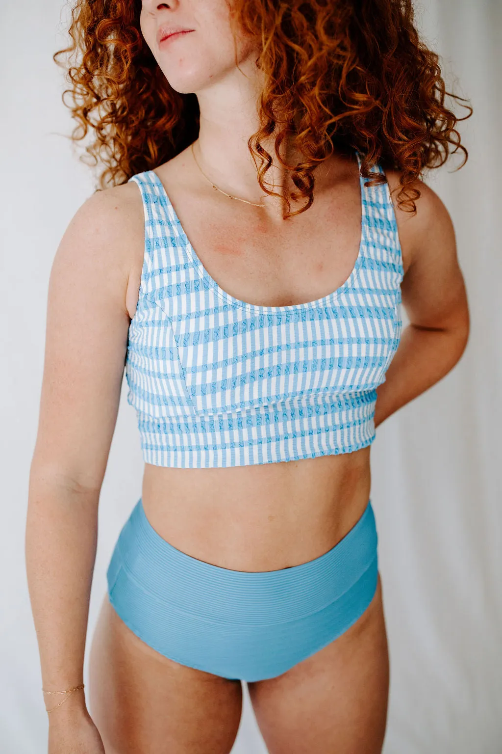 Sailor Swim Top