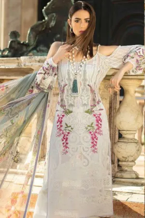 Sana Safinaz Luxury Lawn Collection 2019 – 7B - Veneziano