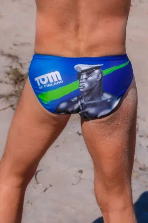 Tom of Finland BLUE LOGO Swim Brief